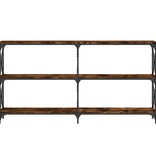 VidaXL Wandtafel 156x28x80,5 cm bewerkt hout gerookt eikenkleurig