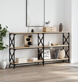 VidaXL Wandtafel 156x28x80,5 cm bewerkt hout sonoma eikenkleurig
