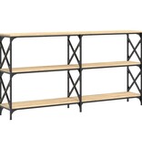 VidaXL Wandtafel 156x28x80,5 cm bewerkt hout sonoma eikenkleurig