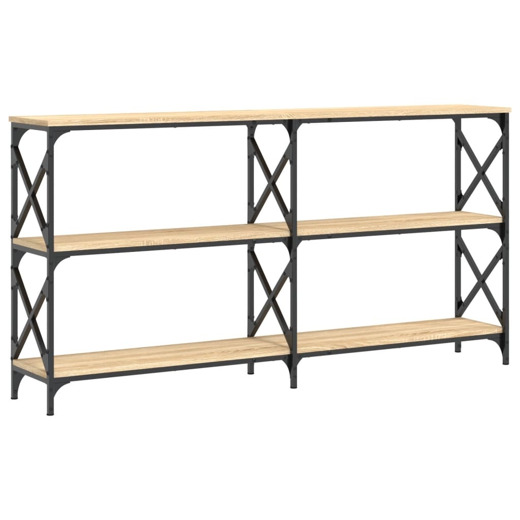 VidaXL Wandtafel 156x28x80,5 cm bewerkt hout sonoma eikenkleurig