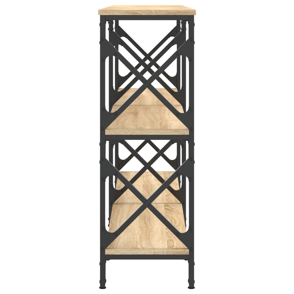 VidaXL Wandtafel 156x28x80,5 cm bewerkt hout sonoma eikenkleurig