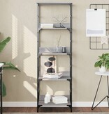 VidaXL Boekenrek 50x33x153 cm bewerkt hout grijs sonoma eikenkleurig