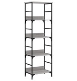 VidaXL Boekenrek 50x33x153 cm bewerkt hout grijs sonoma eikenkleurig