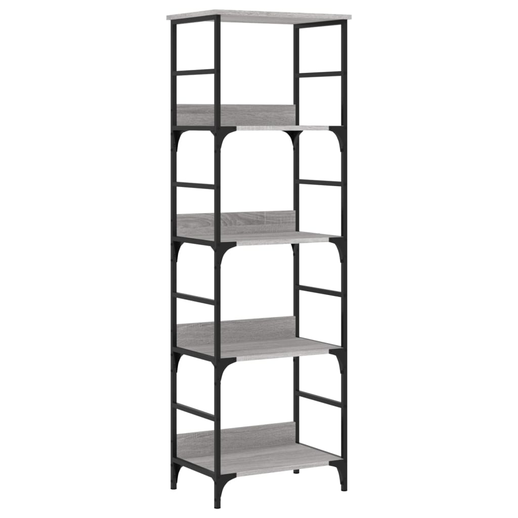 VidaXL Boekenrek 50x33x153 cm bewerkt hout grijs sonoma eikenkleurig