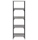 VidaXL Boekenrek 50x33x153 cm bewerkt hout grijs sonoma eikenkleurig