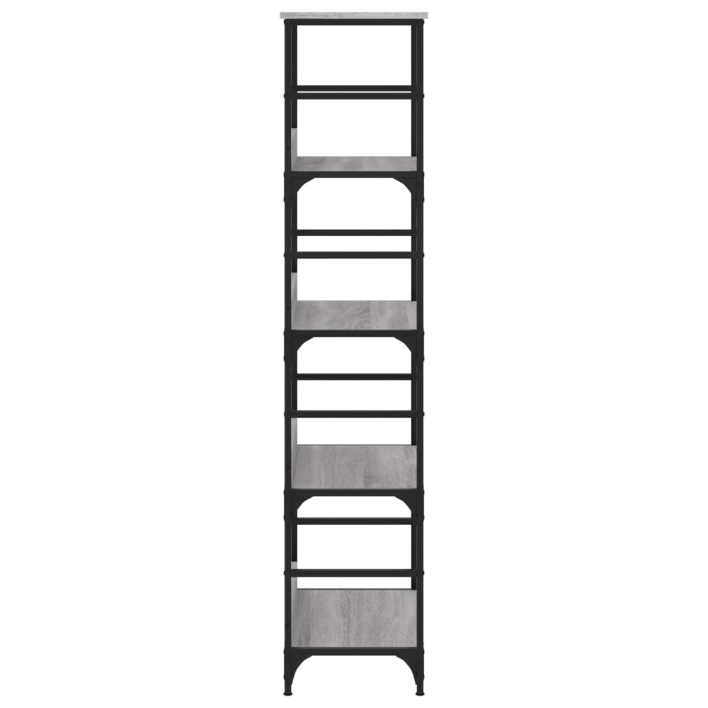 VidaXL Boekenrek 50x33x153 cm bewerkt hout grijs sonoma eikenkleurig