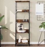 VidaXL Boekenrek 50x33x153 cm bewerkt hout gerookt eikenkleurig