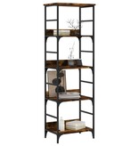 VidaXL Boekenrek 50x33x153 cm bewerkt hout gerookt eikenkleurig