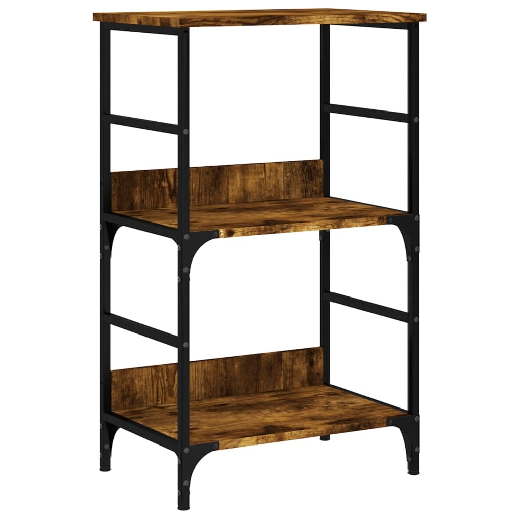 VidaXL Boekenrek 50x33x82 cm bewerkt hout gerookt eikenkleurig