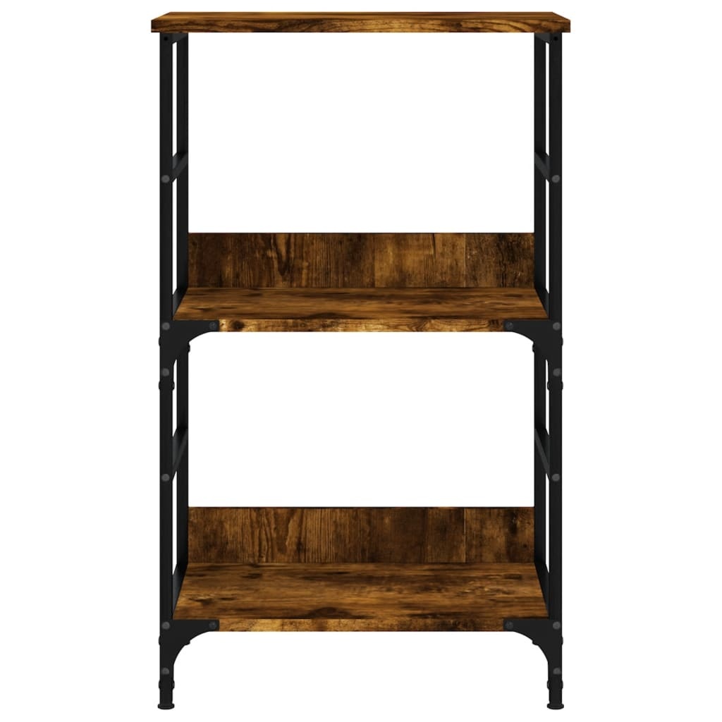 VidaXL Boekenrek 50x33x82 cm bewerkt hout gerookt eikenkleurig