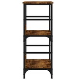 VidaXL Boekenrek 50x33x82 cm bewerkt hout gerookt eikenkleurig
