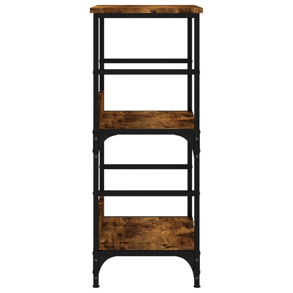 VidaXL Boekenrek 50x33x82 cm bewerkt hout gerookt eikenkleurig