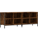 VidaXL Schoenenkast 131x35x50 cm bewerkt hout gerookt eikenkleurig