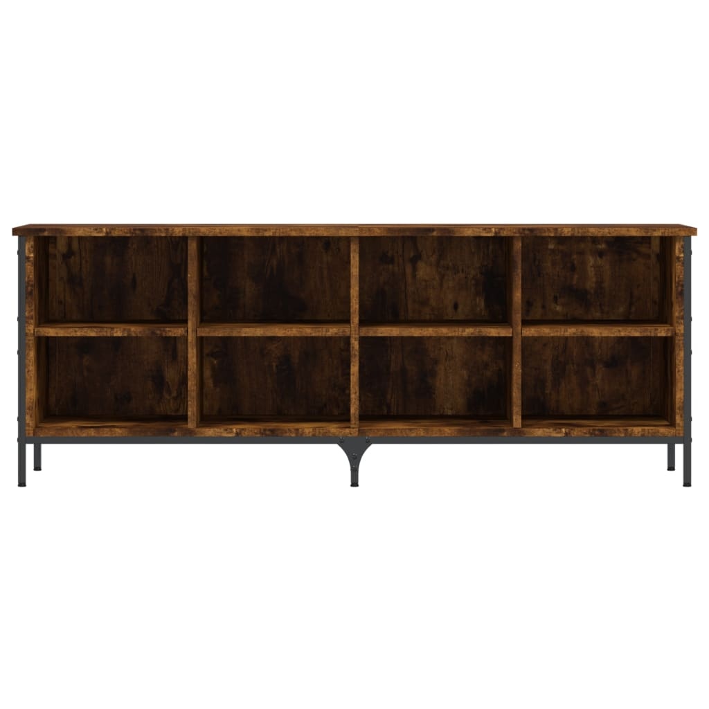 VidaXL Schoenenkast 131x35x50 cm bewerkt hout gerookt eikenkleurig