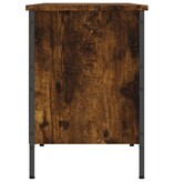 VidaXL Schoenenkast 131x35x50 cm bewerkt hout gerookt eikenkleurig