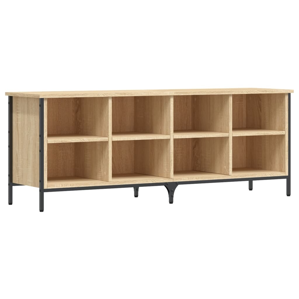 VidaXL Schoenenkast 131x35x50 cm bewerkt hout sonoma eikenkleurig