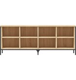 VidaXL Schoenenkast 131x35x50 cm bewerkt hout sonoma eikenkleurig