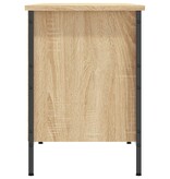 VidaXL Schoenenkast 131x35x50 cm bewerkt hout sonoma eikenkleurig