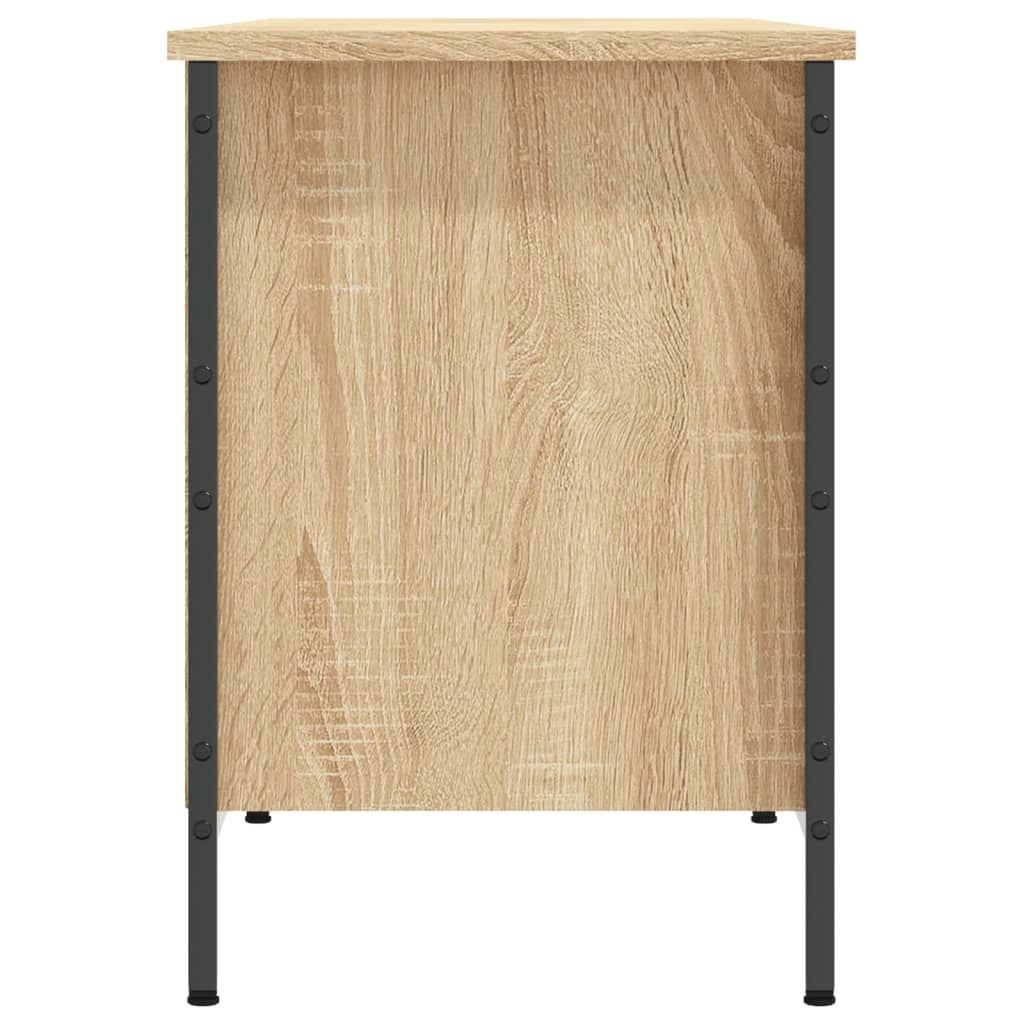 VidaXL Schoenenkast 131x35x50 cm bewerkt hout sonoma eikenkleurig