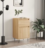 VidaXL Dressoir 40x35x70 cm bewerkt hout sonoma eikenkleurig