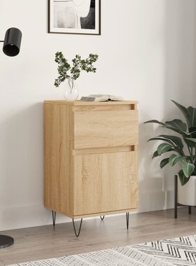 VidaXL Dressoir 40x35x70 cm bewerkt hout sonoma eikenkleurig