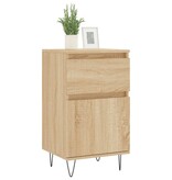 VidaXL Dressoir 40x35x70 cm bewerkt hout sonoma eikenkleurig