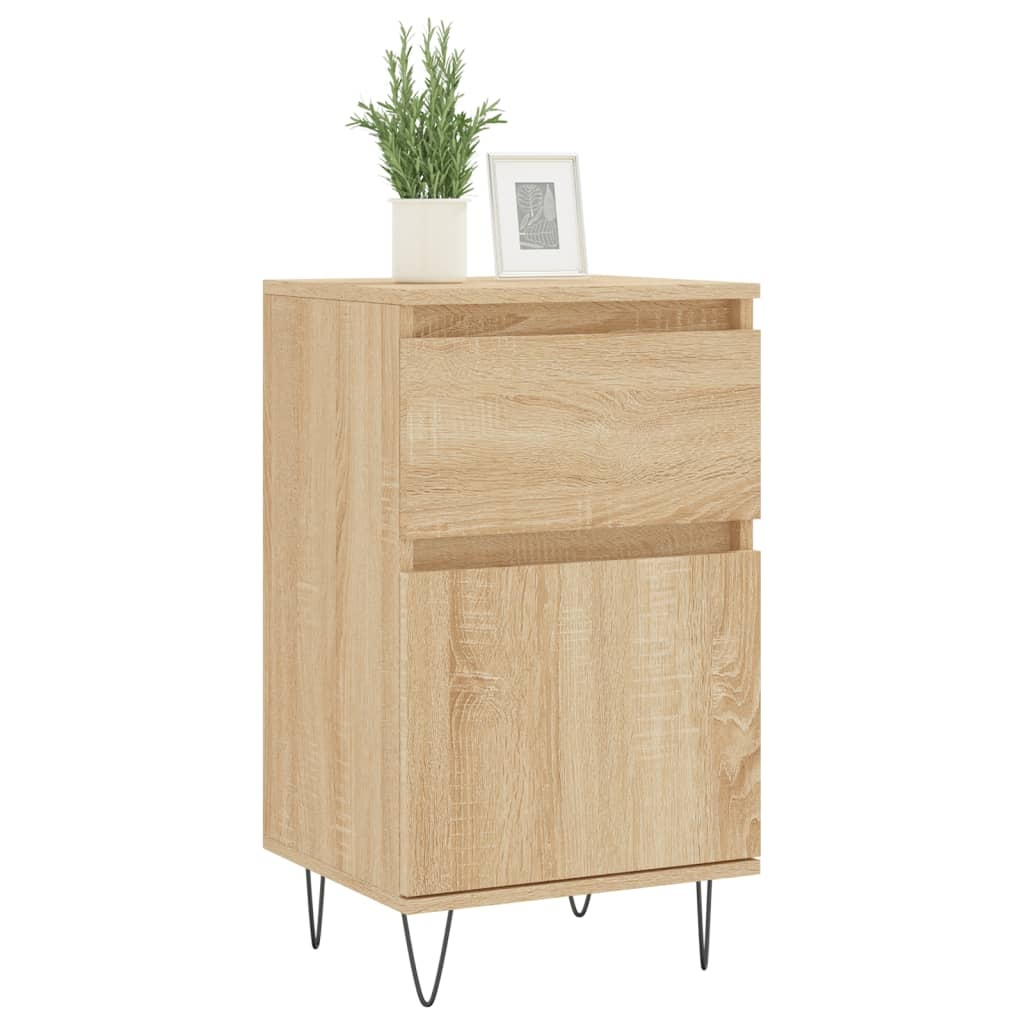 VidaXL Dressoir 40x35x70 cm bewerkt hout sonoma eikenkleurig