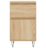 VidaXL Dressoir 40x35x70 cm bewerkt hout sonoma eikenkleurig