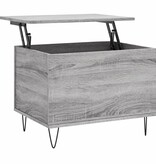 VidaXL Salontafel 60x44,5x45 cm bewerkt hout grijs sonoma eikenkleurig