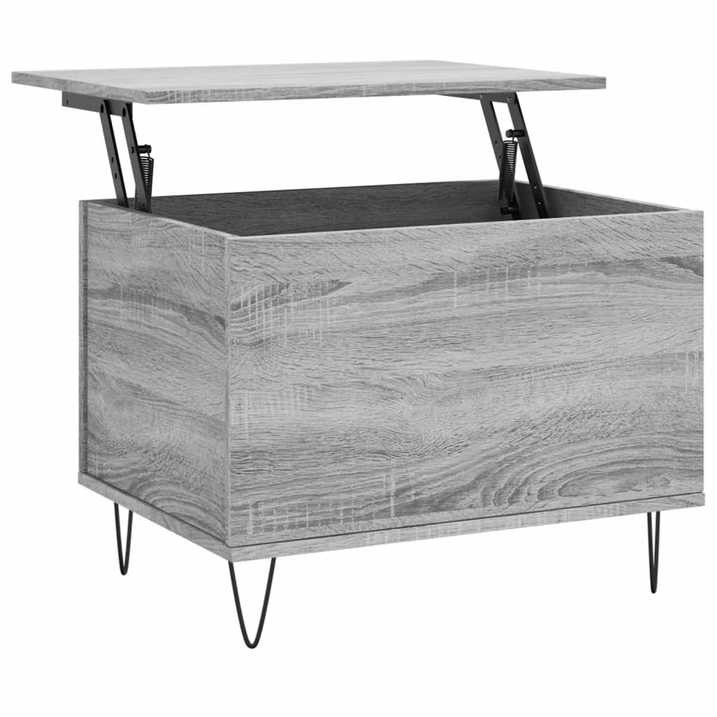 VidaXL Salontafel 60x44,5x45 cm bewerkt hout grijs sonoma eikenkleurig