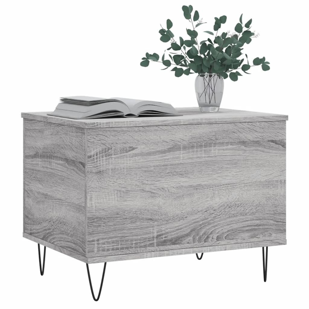 VidaXL Salontafel 60x44,5x45 cm bewerkt hout grijs sonoma eikenkleurig