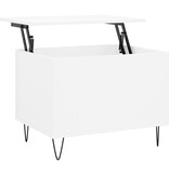 VidaXL Salontafel 60x44,5x45 cm bewerkt hout wit