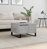 VidaXL Salontafel 55x55x36,5 cm bewerkt hout betongrijs