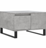 VidaXL Salontafel 55x55x36,5 cm bewerkt hout betongrijs
