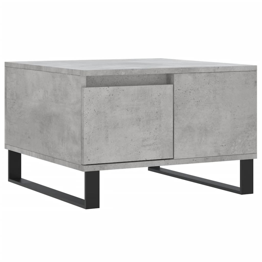 VidaXL Salontafel 55x55x36,5 cm bewerkt hout betongrijs