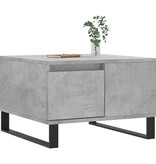 VidaXL Salontafel 55x55x36,5 cm bewerkt hout betongrijs