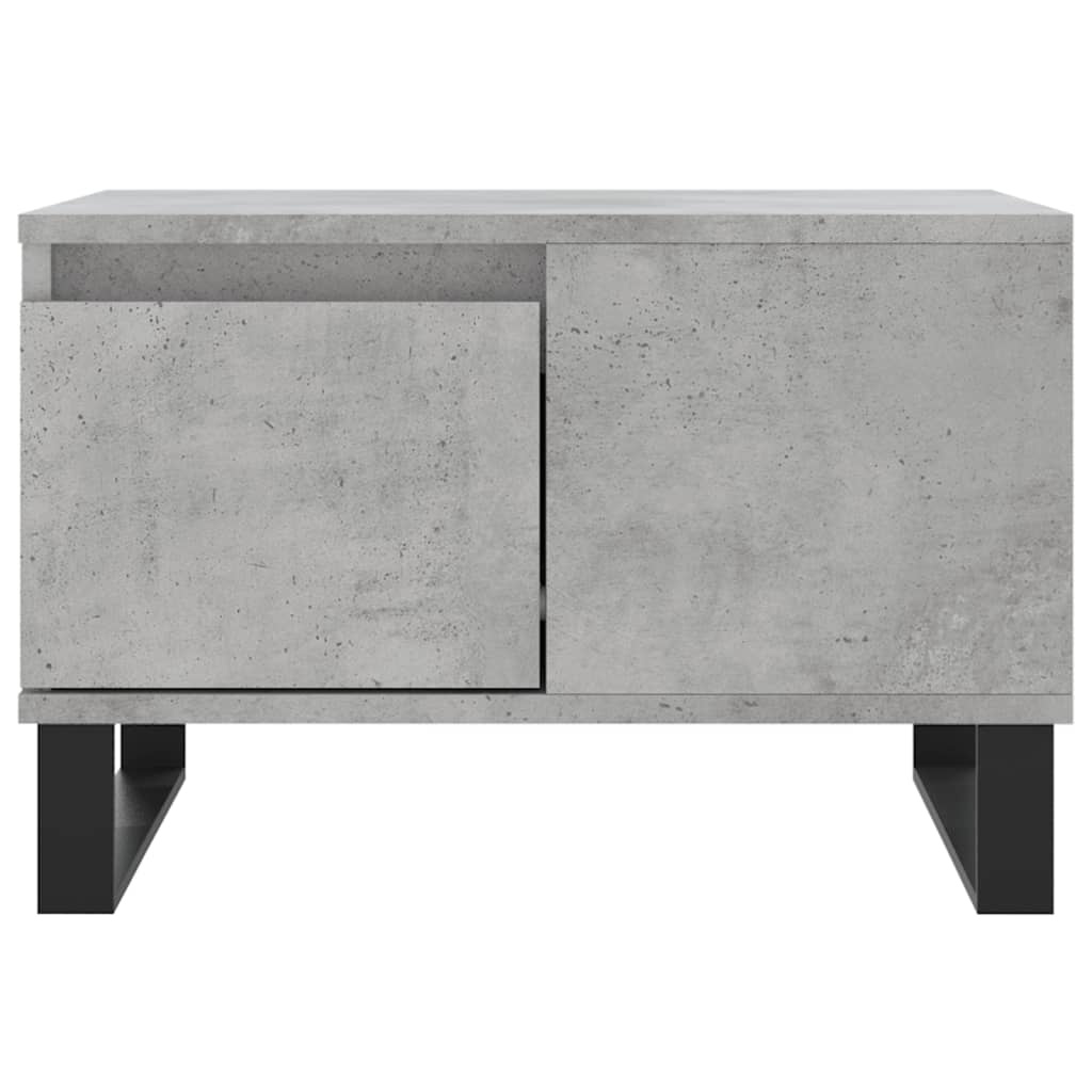 VidaXL Salontafel 55x55x36,5 cm bewerkt hout betongrijs