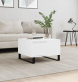 VidaXL Salontafel 55x55x36,5 cm bewerkt hout wit