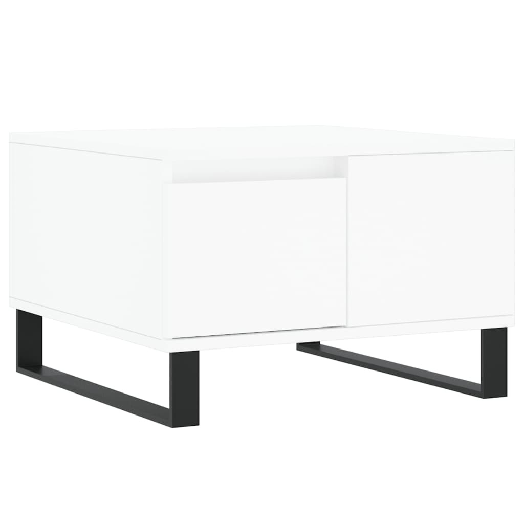 VidaXL Salontafel 55x55x36,5 cm bewerkt hout wit
