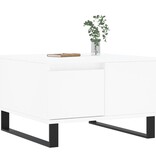 VidaXL Salontafel 55x55x36,5 cm bewerkt hout wit
