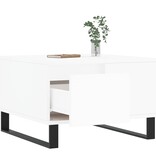 VidaXL Salontafel 55x55x36,5 cm bewerkt hout wit