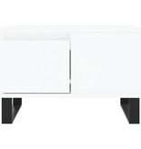 VidaXL Salontafel 55x55x36,5 cm bewerkt hout wit