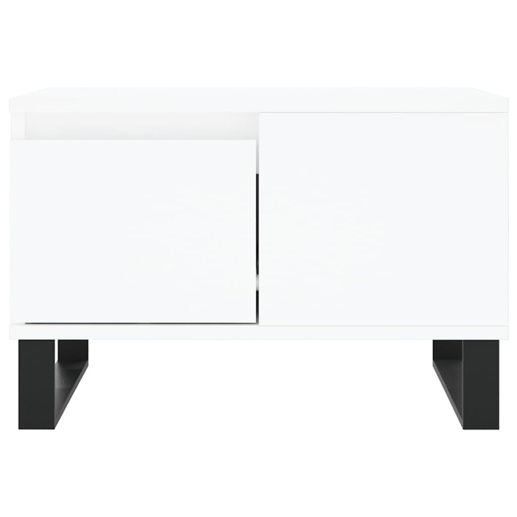 VidaXL Salontafel 55x55x36,5 cm bewerkt hout wit
