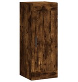 VidaXL Wandkast 34,5x34x90 cm bewerkt hout gerookt eikenkleurig