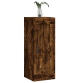 VidaXL Wandkast 34,5x34x90 cm bewerkt hout gerookt eikenkleurig