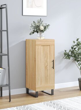 VidaXL Dressoir 34,5x34x90 cm bewerkt hout sonoma eiken
