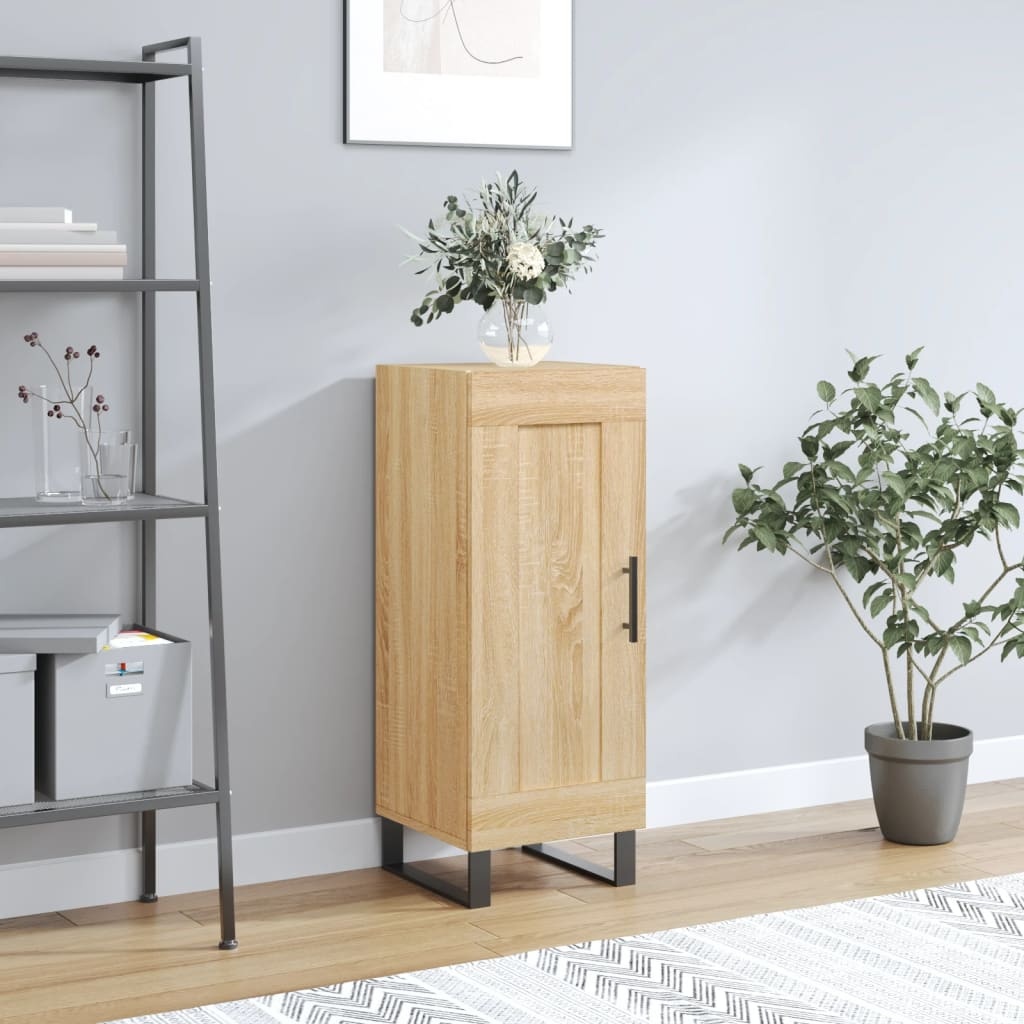 VidaXL Dressoir 34,5x34x90 cm bewerkt hout sonoma eiken