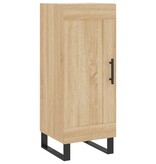 VidaXL Dressoir 34,5x34x90 cm bewerkt hout sonoma eiken