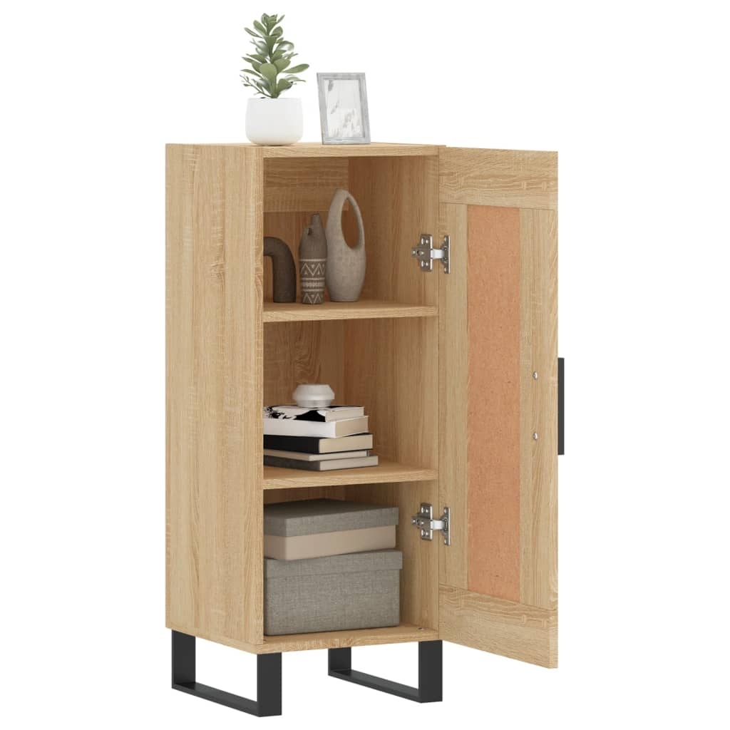 VidaXL Dressoir 34,5x34x90 cm bewerkt hout sonoma eiken