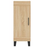 VidaXL Dressoir 34,5x34x90 cm bewerkt hout sonoma eiken